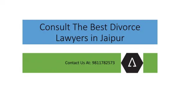 Lawyer in Jaipur for Divorce