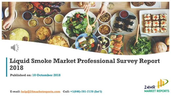 Liquid smoke market professional survey report 2018