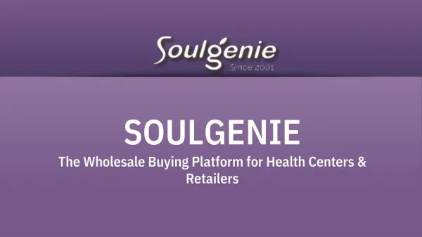 The Wholesale Buying Platform for Health Centers & Retaile