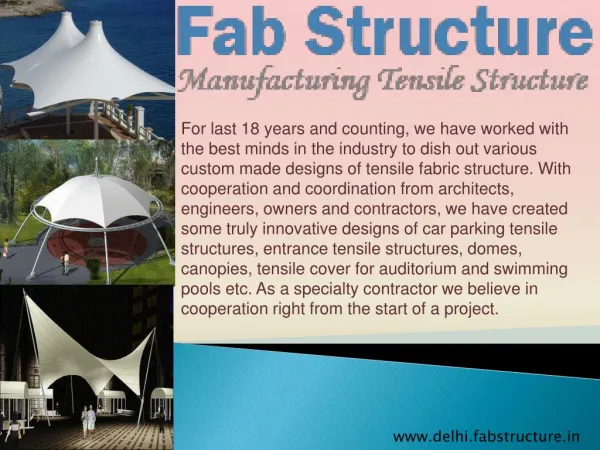 Tensile Structure In Delhi , Tensile Structure Manufacturer In Delhi