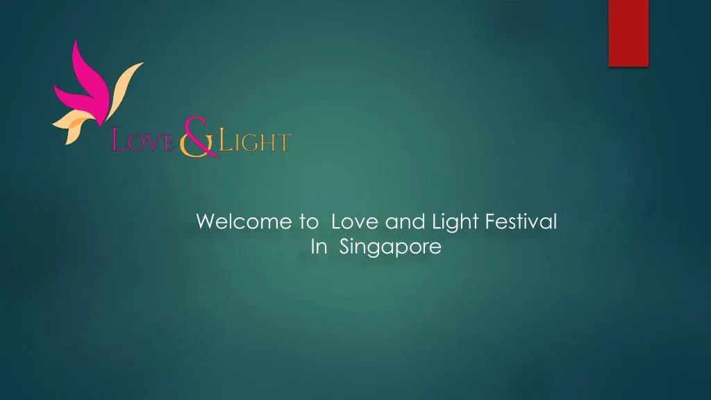 welcome to love and light festival in singapore