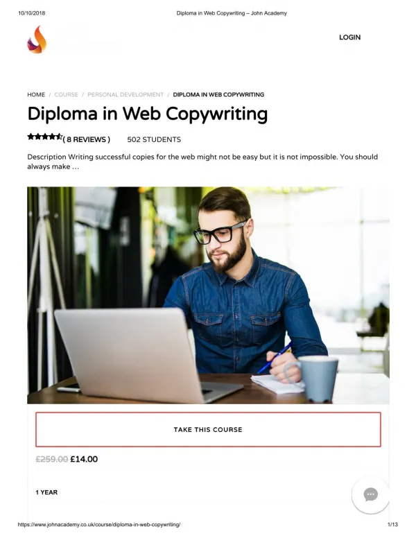 Diploma in Web Copy writing - John Academy