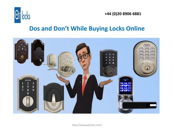 Dos and Don’t While Buying Locks Online