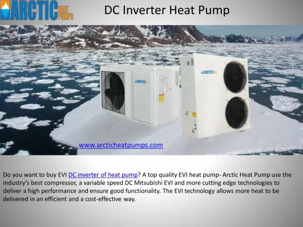 Best Quality DC Inverter Heat Pump