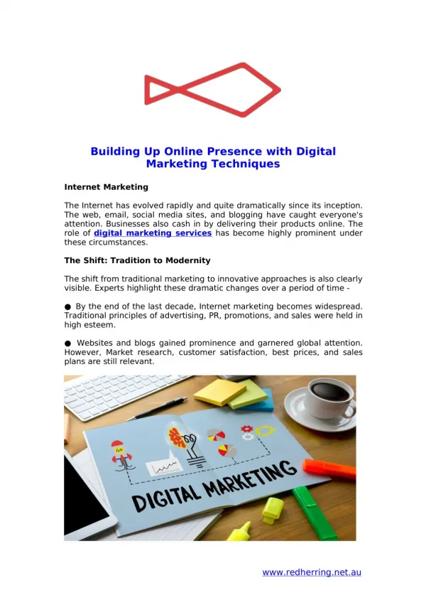 Building Up Online Presence with Digital Marketing Techniques