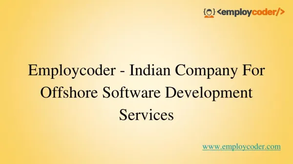 Employcoder - Indian Company For Offshore Software Development Services
