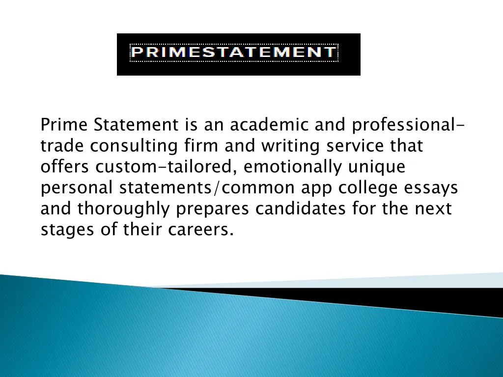 prime statement is an academic and professional