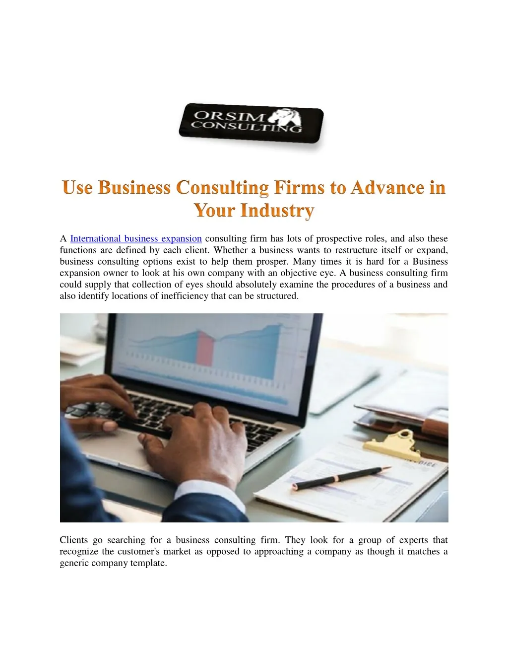 a international business expansion consulting