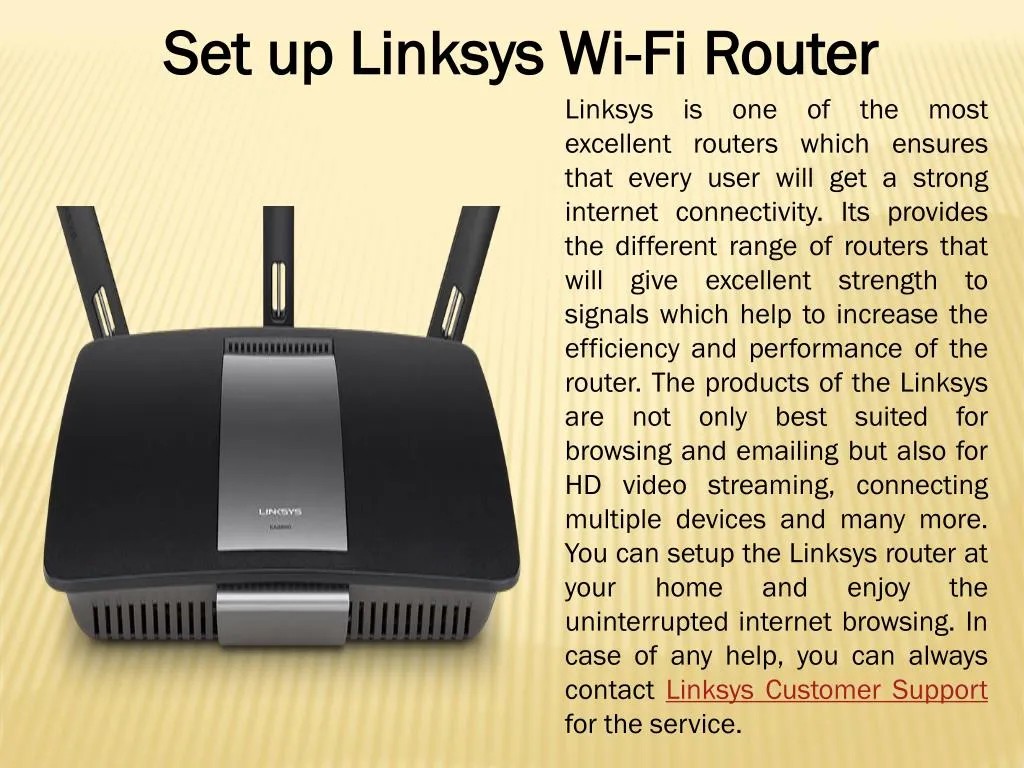 set up linksys wi fi router