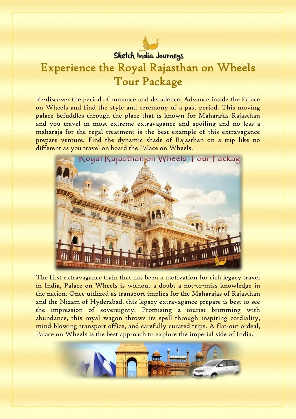 experience the royal rajasthan on wheels