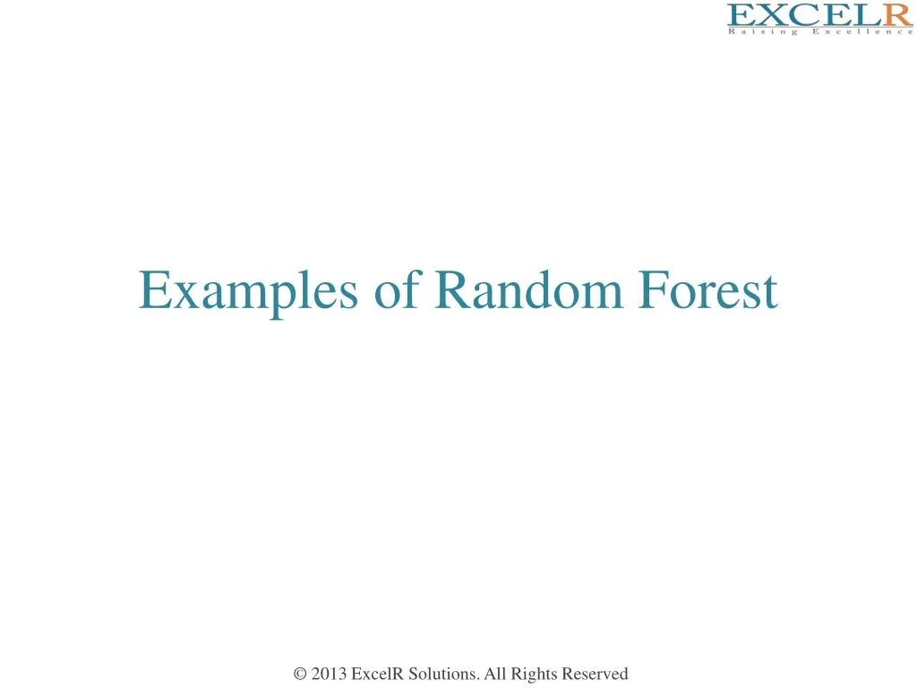 examples of random forest