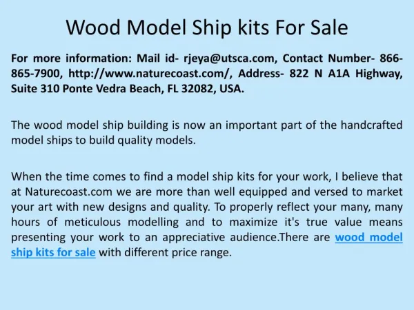 Wood model ship kits for sale