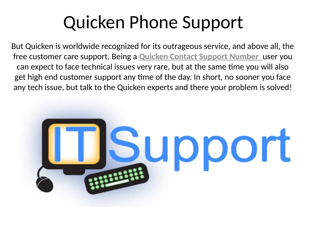 quicken phone support