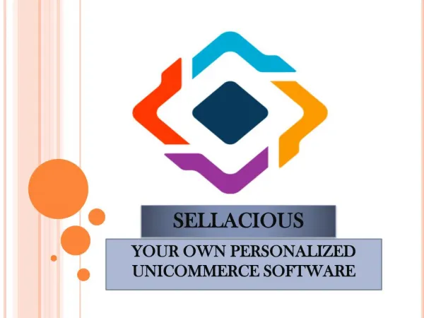 YOUR OWN PERSONALIZED UNICOMMERCE SOFTWARE