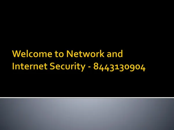 Internet and Network Security | 8443130904 | Wire IT Solutions