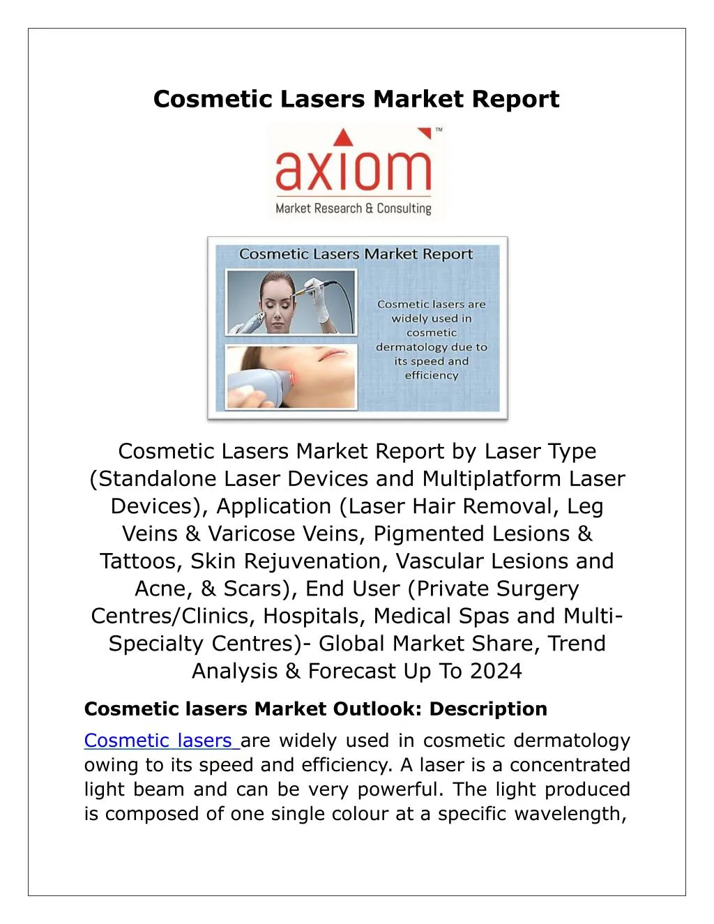 cosmetic lasers market report