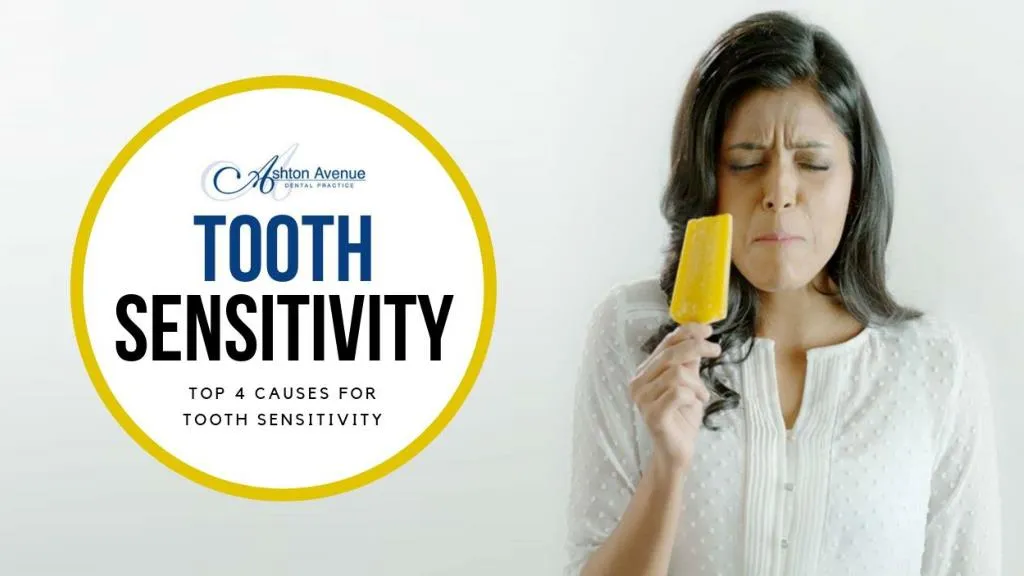 top 4 causes for tooth sensitivity