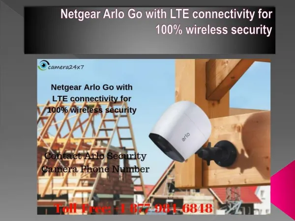 Netgear Arlo Go with LTE connectivity for 100% wireless security