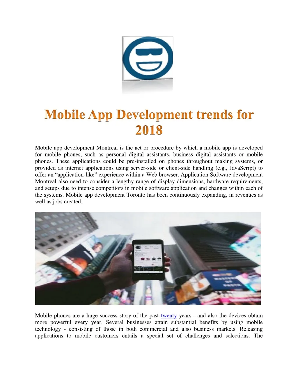 mobile app development montreal