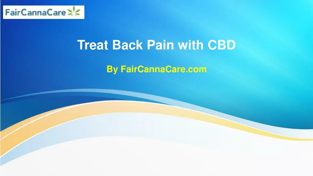 treat back pain with cbd
