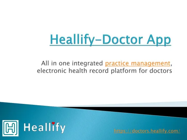 online appointment Scheduling software | Heallify- Doctor App