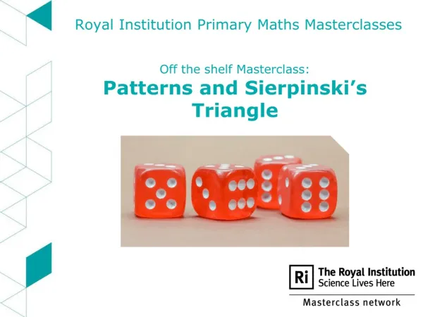Royal Institution Primary Maths Masterclasses