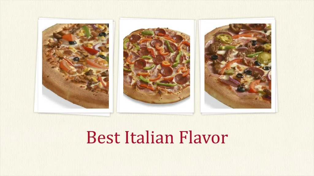 best italian flavor