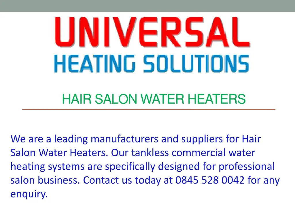 hair salon water heaters