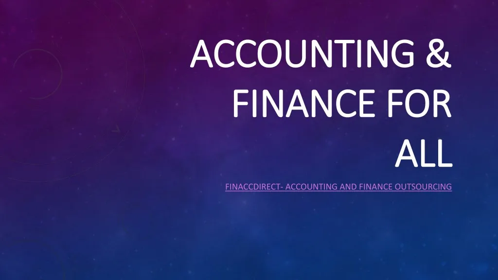 accounting accounting finance for finance for