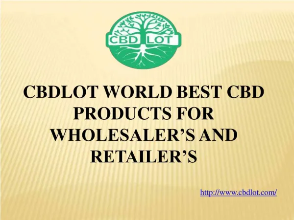 CBD Products for Sale Online | Wholesaler & Retailer
