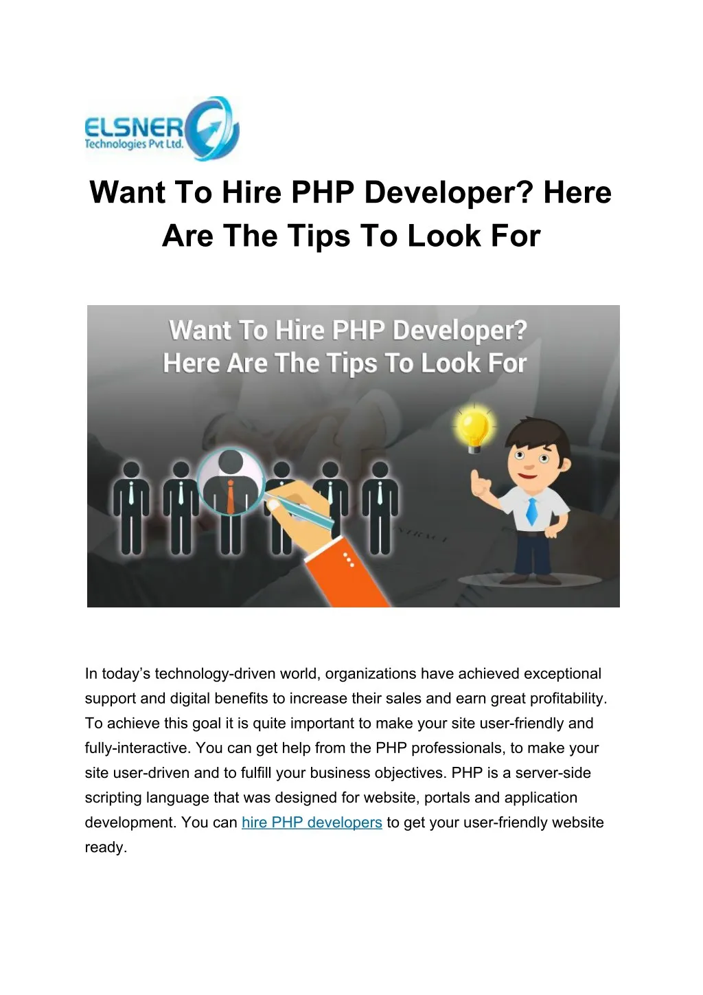 want to hire php developer here are the tips