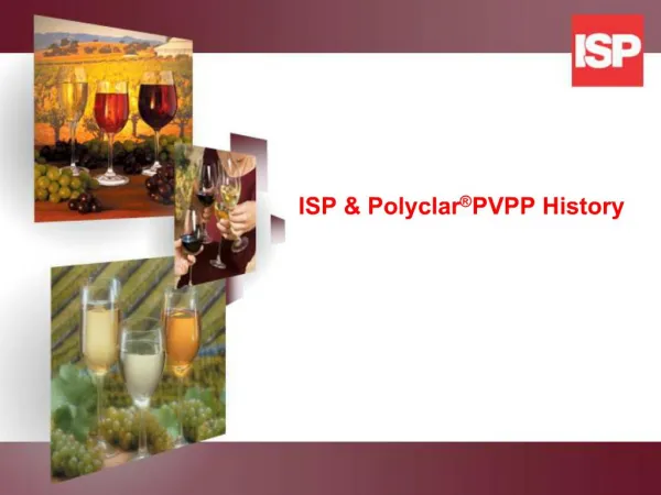 ISP Polyclar PVPP History