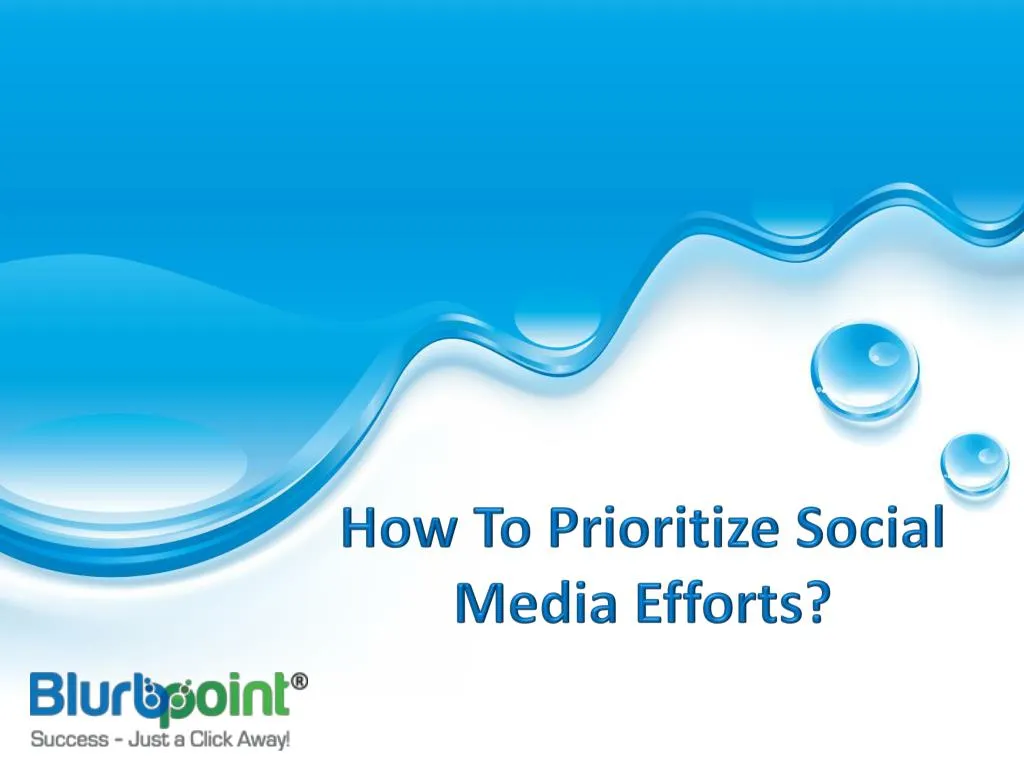 how to prioritize social media efforts