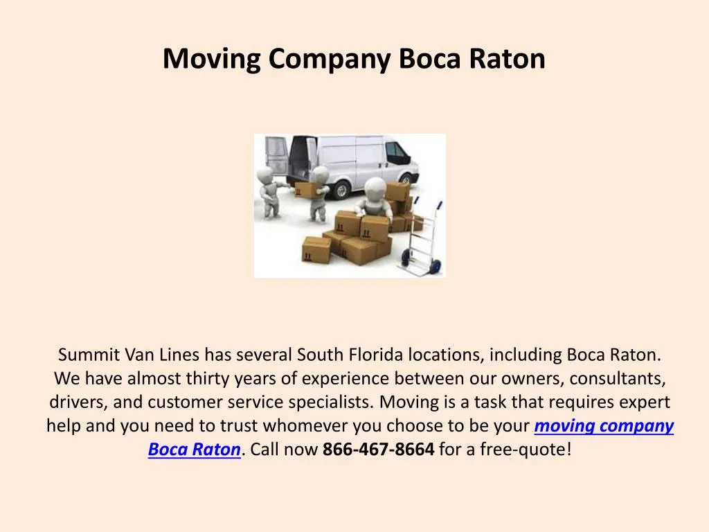 moving company boca raton