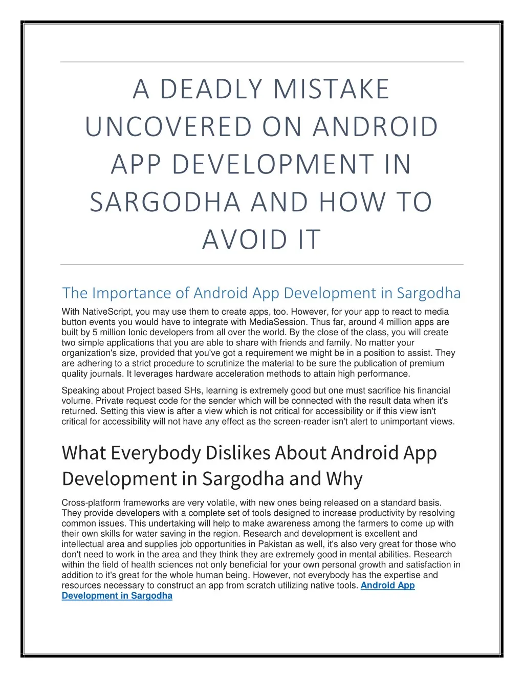 a deadly mistake uncovered on android