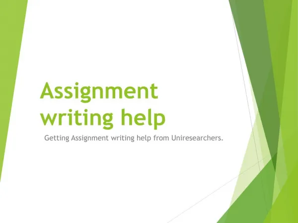 Best Assignment writing help | Uniresearchers | 100% Success Assured | 24*7 Assistance