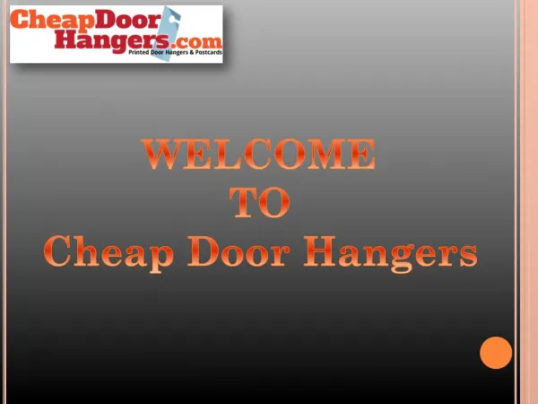 Cheap Door Hangers