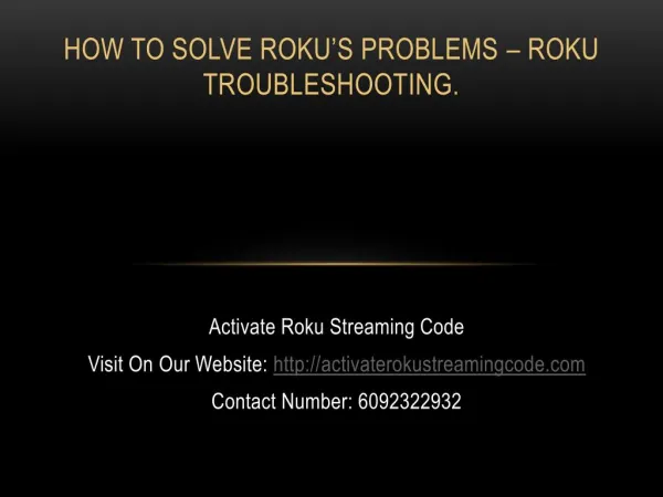 How to Solve Roku’s Problems – Roku Troubleshooting
