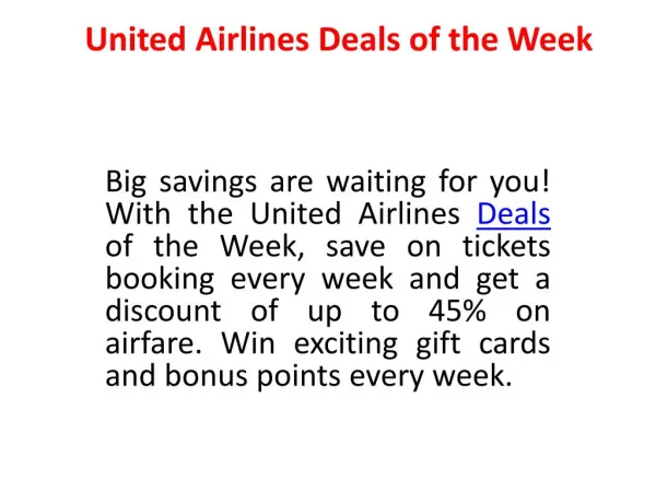 United Reservations Number | Booking Discount