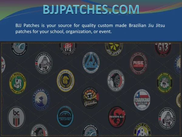 Custom Brazilian jiu jitsu patches