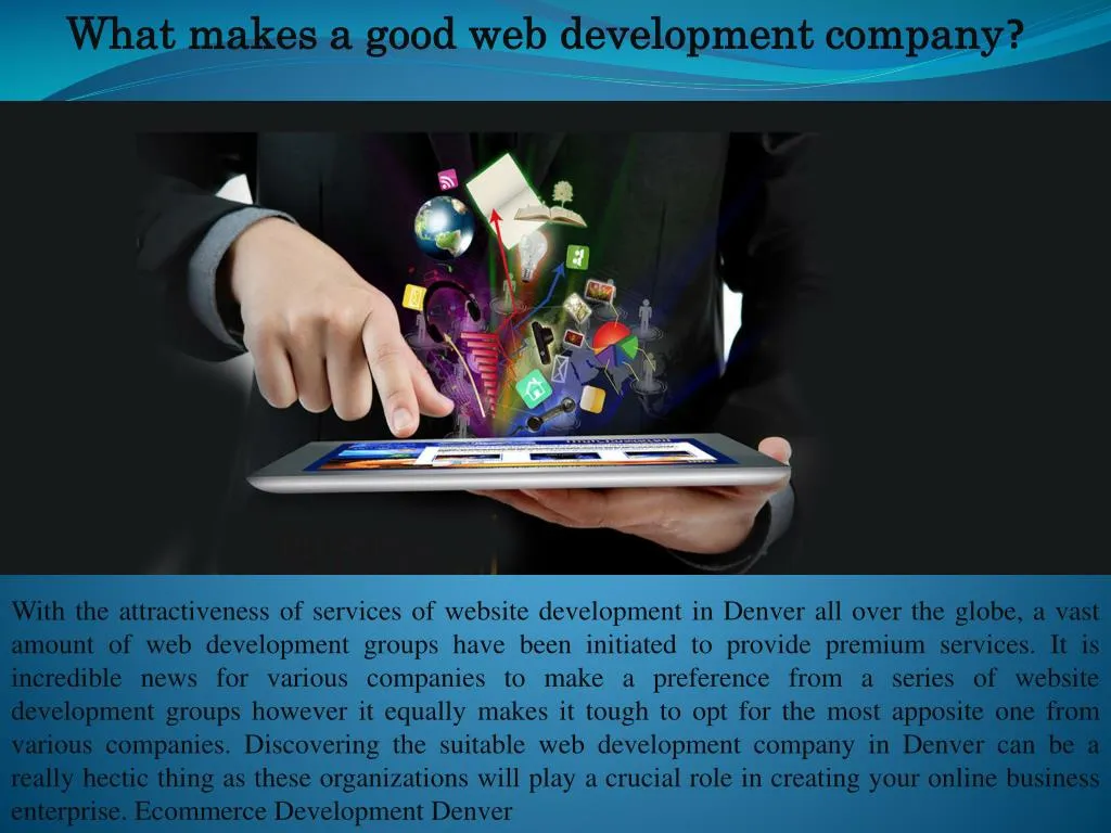 what makes a good web development company