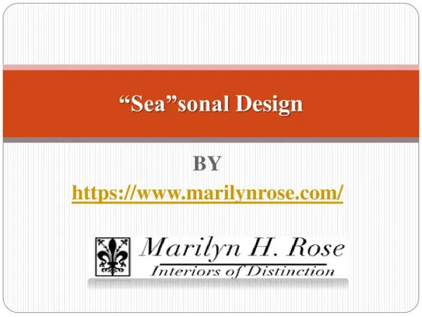 “Sea”sonal Design