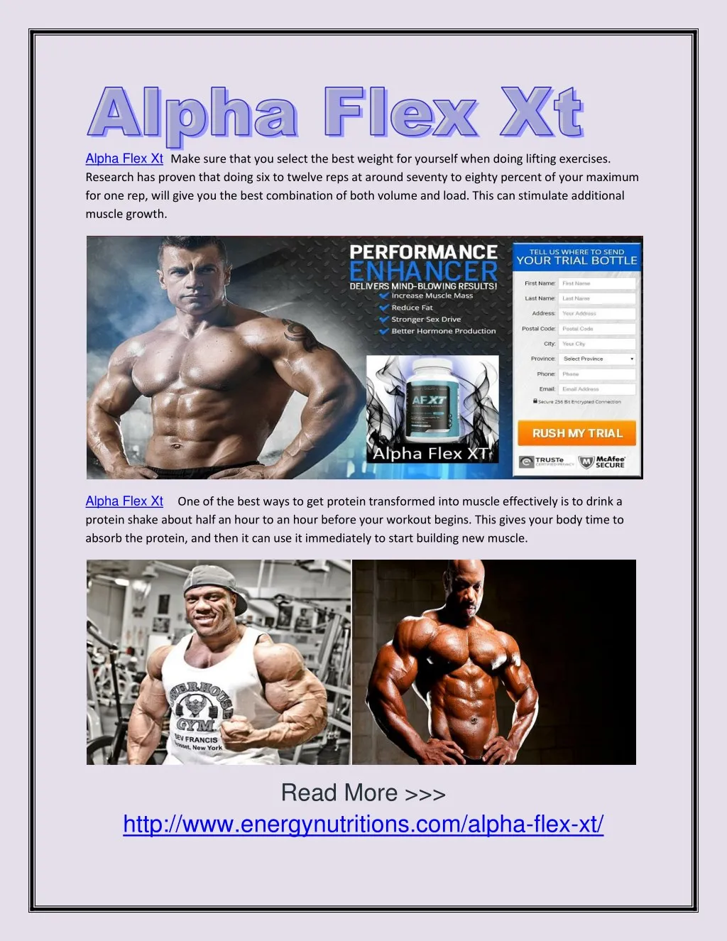 alpha flex xt make sure that you select the best