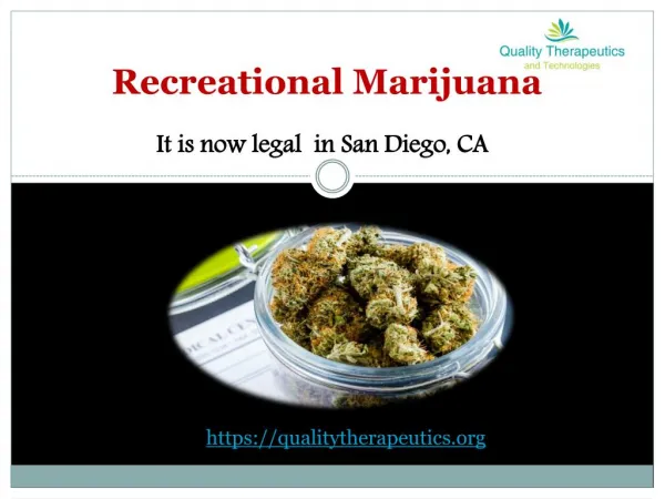 Recreational Marijuana San Diego, CA