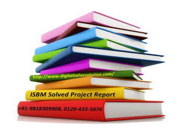 How to get the ISBM solved project report 0120-433-5876