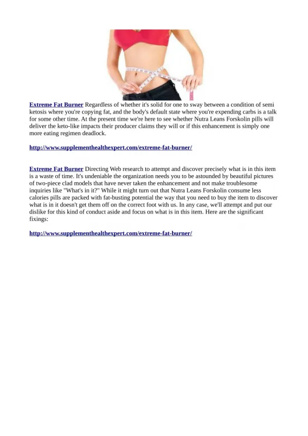 http://www.supplementhealthexpert.com/extreme-fat-burner/