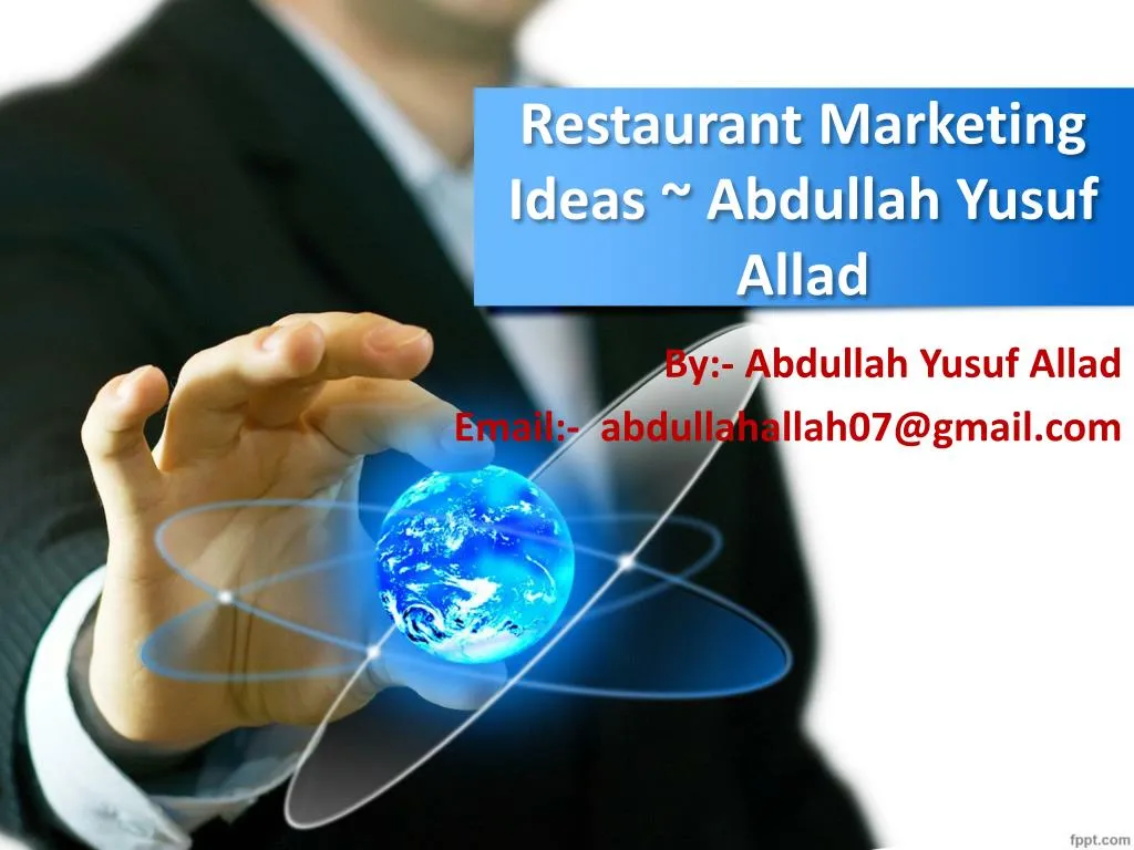 restaurant marketing ideas abdullah yusuf allad