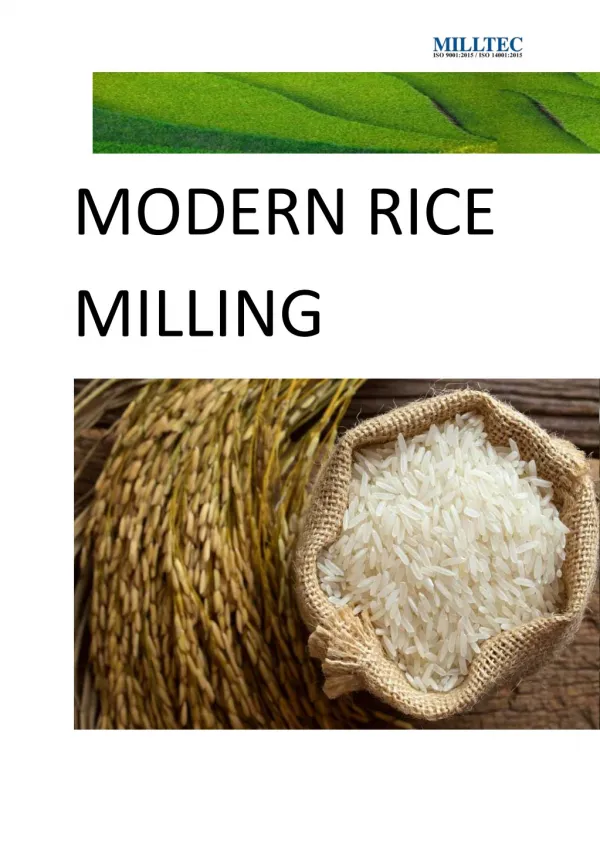 Rice Milling solutions