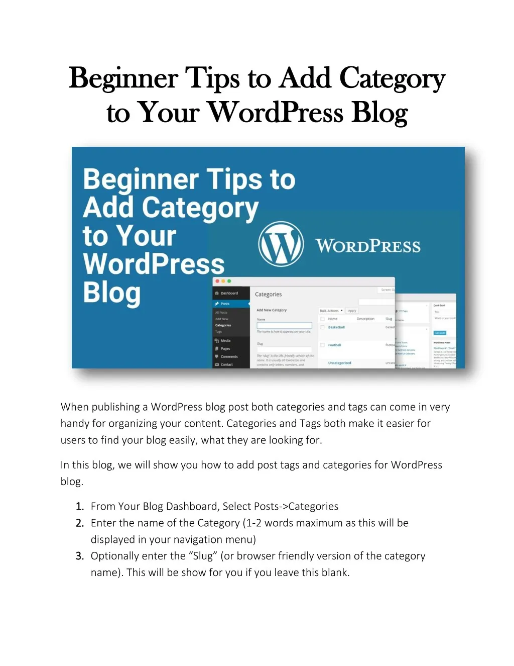 beginner beginner tips to your word to your wordp