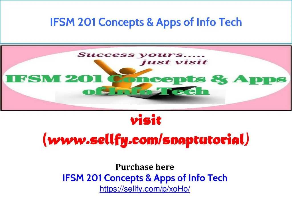 ifsm 201 concepts apps of info tech